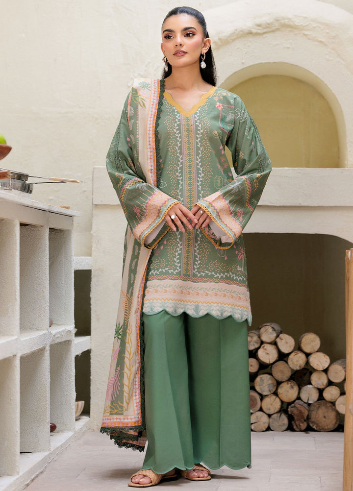 Florent Printed Lawn Suits Unstitched 3 Piece FL25PL FL-9B - Summer Collection