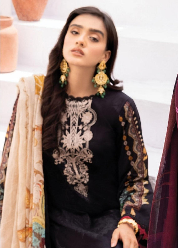 Florent Embroidered Lawn Suits Unstitched 3 Piece FL22S FL-3A - Summer Collection