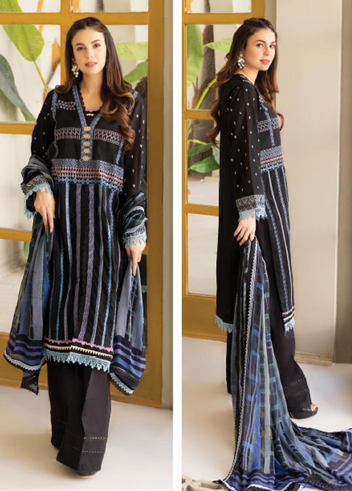Florent Embroidered Lawn Suits Unstitched 3 Piece FL22S FL-5A - Summer Collection