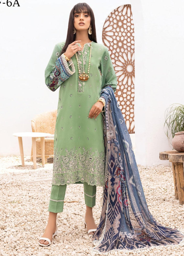 Florent Embroidered Lawn Suits Unstitched 3 Piece FL22S FL-6A - Summer Collection