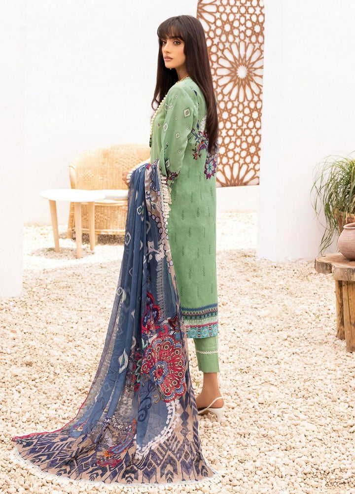 Florent Embroidered Lawn Suits Unstitched 3 Piece FL22S FL-6A - Summer Collection