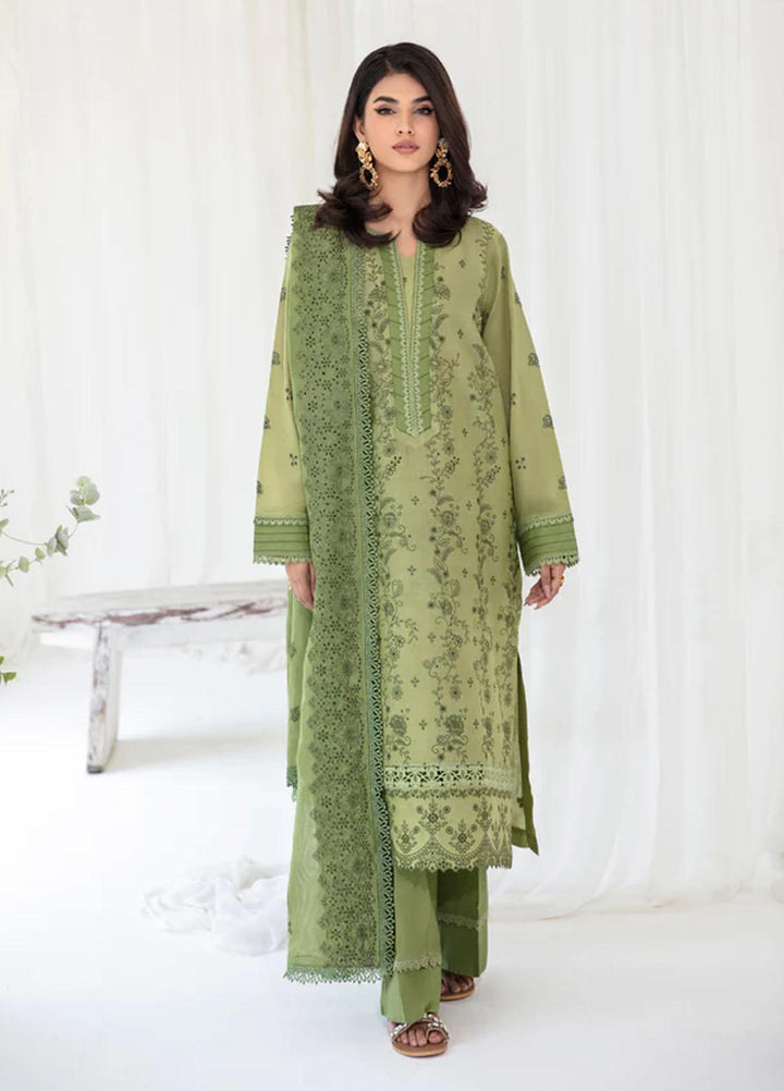 Florent Embroidered Chikankari Suits Unstitched 3 Piece FL23LC FL-2A - Eid Collection