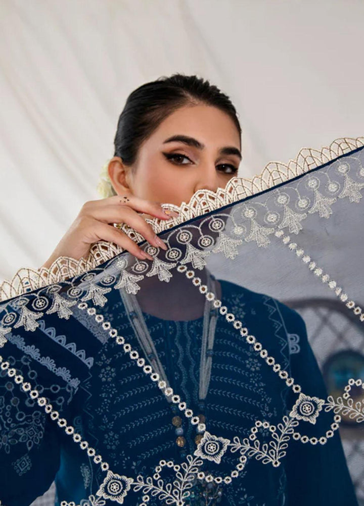 Florent Embroidered Chikankari Suits Unstitched 3 Piece FL23LC FL-4B - Eid Collection