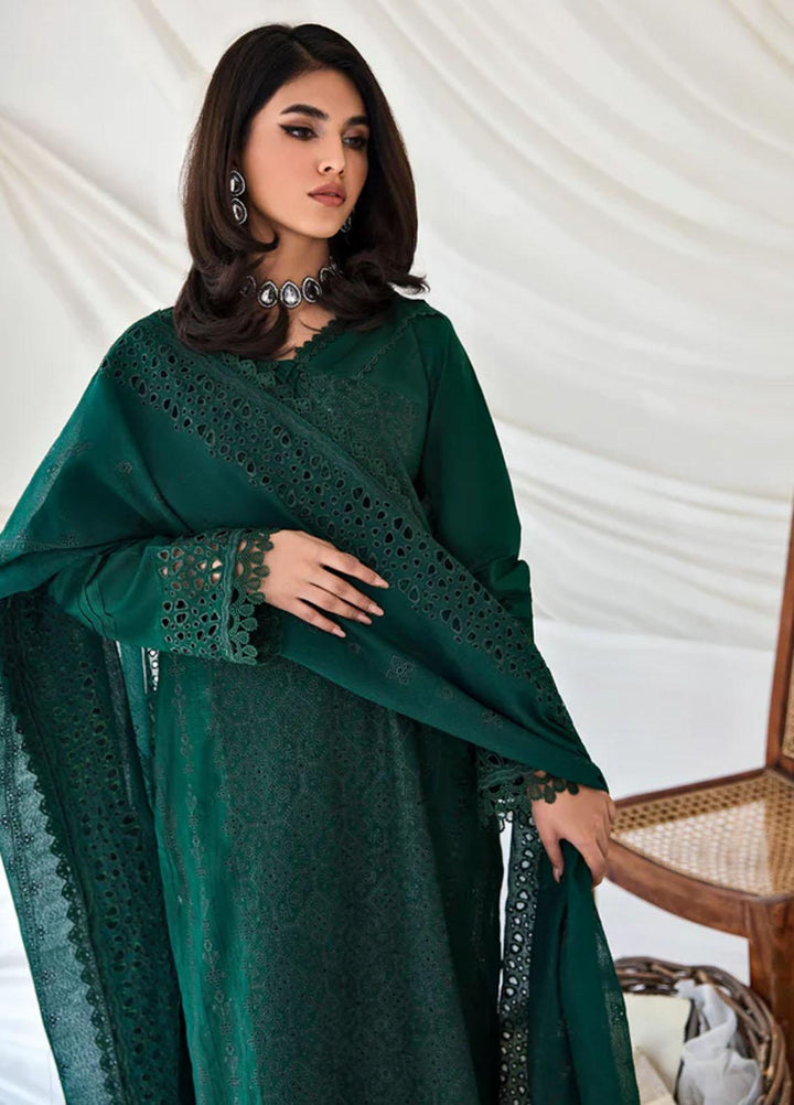 Florent Embroidered Chikankari Suits Unstitched 3 Piece FL23LC FL-6A - Eid Collection