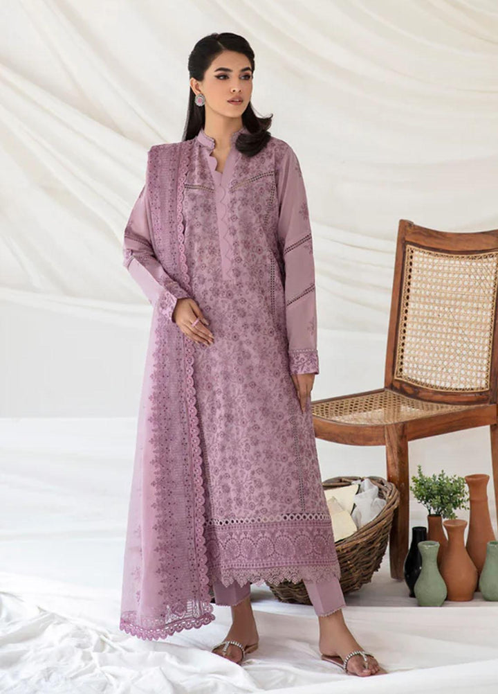 Florent Embroidered Chikankari Suits Unstitched 3 Piece FL23LC FL-7A - Eid Collection