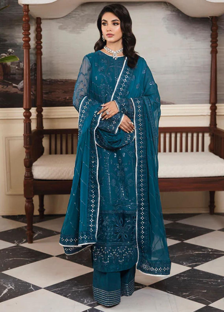 Florent Embroidered Chiffon Suits Unstitched 4 Piece FL23LF Kamari - Luxury Collection