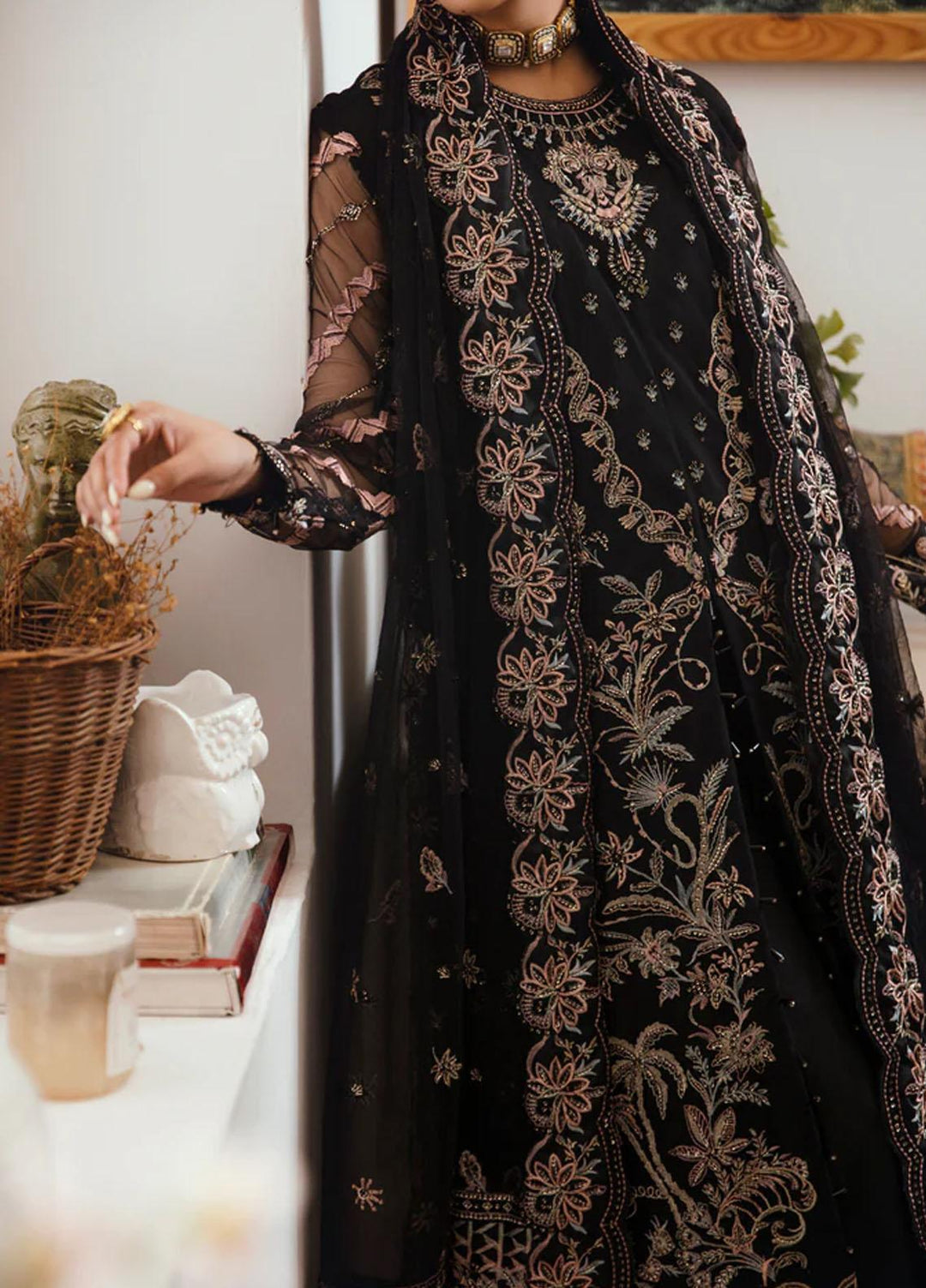 Florent Embroidered  Suits Unstitched 4 Piece FL23LF Leila - Luxury Collection