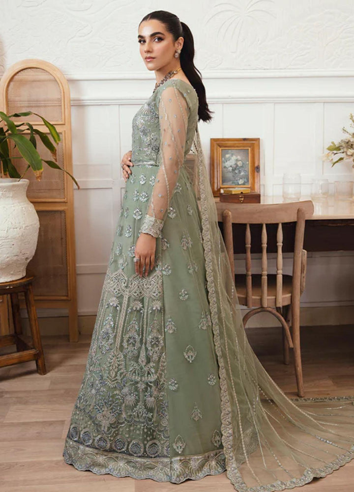 Florent Embroidered Net Suits Unstitched 4 Piece FL23LF Maahru - Luxury Collection