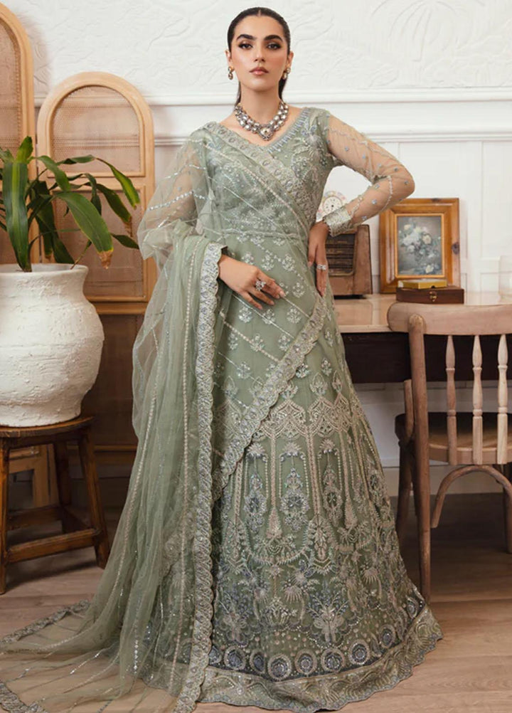 Florent Embroidered Net Suits Unstitched 4 Piece FL23LF Maahru - Luxury Collection