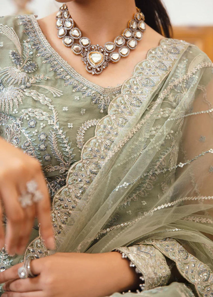 Florent Embroidered Net Suits Unstitched 4 Piece FL23LF Maahru - Luxury Collection