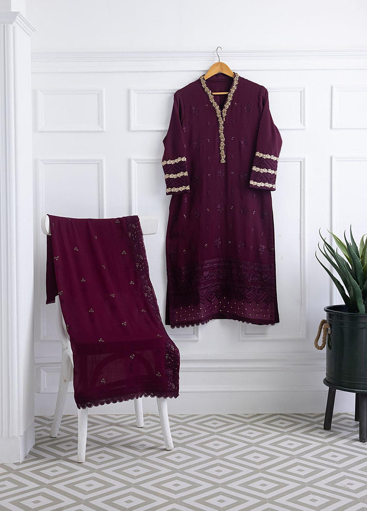 Azure Luxury Pret Embroidered Chiffon 2 Piece Dress GRANDIOGE
