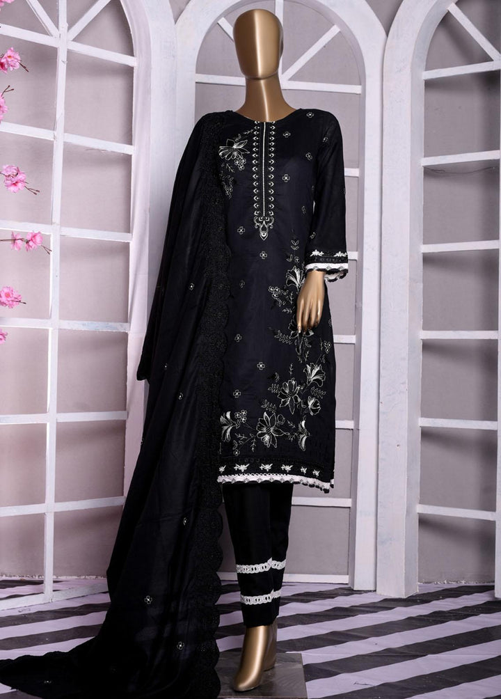Florentine By MTF Embroidered Lawn Suits Unstitched 3 Piece MTF22BW 03 - Black & White Collection