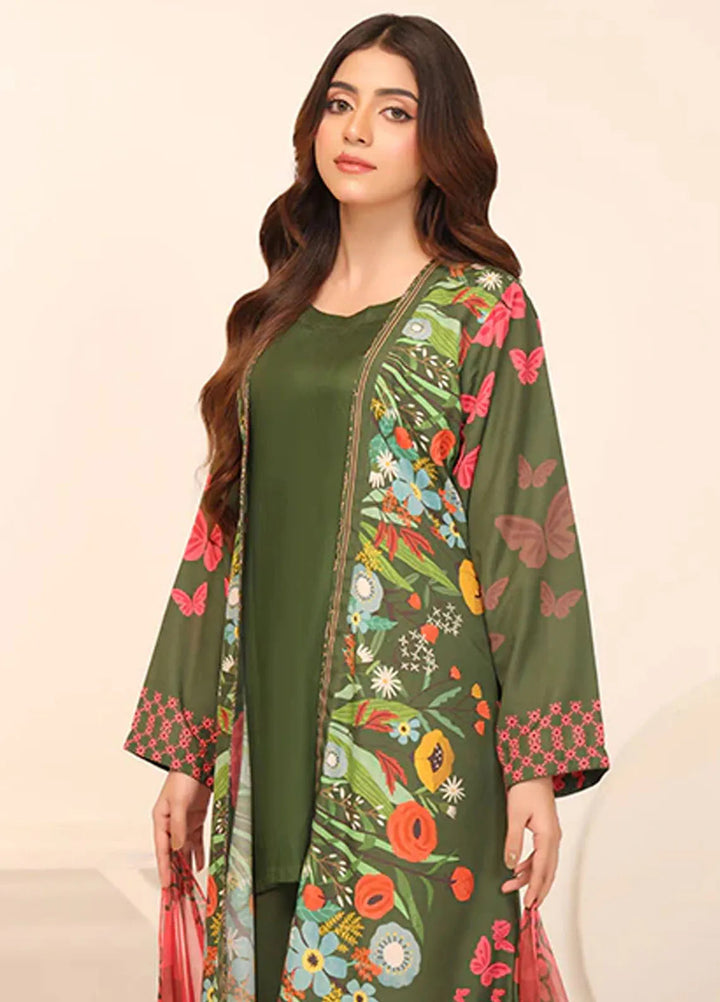 Floret by Nazmina Pret Printed Lawn 3 Piece Suit LD-16 Sapphire Whisper