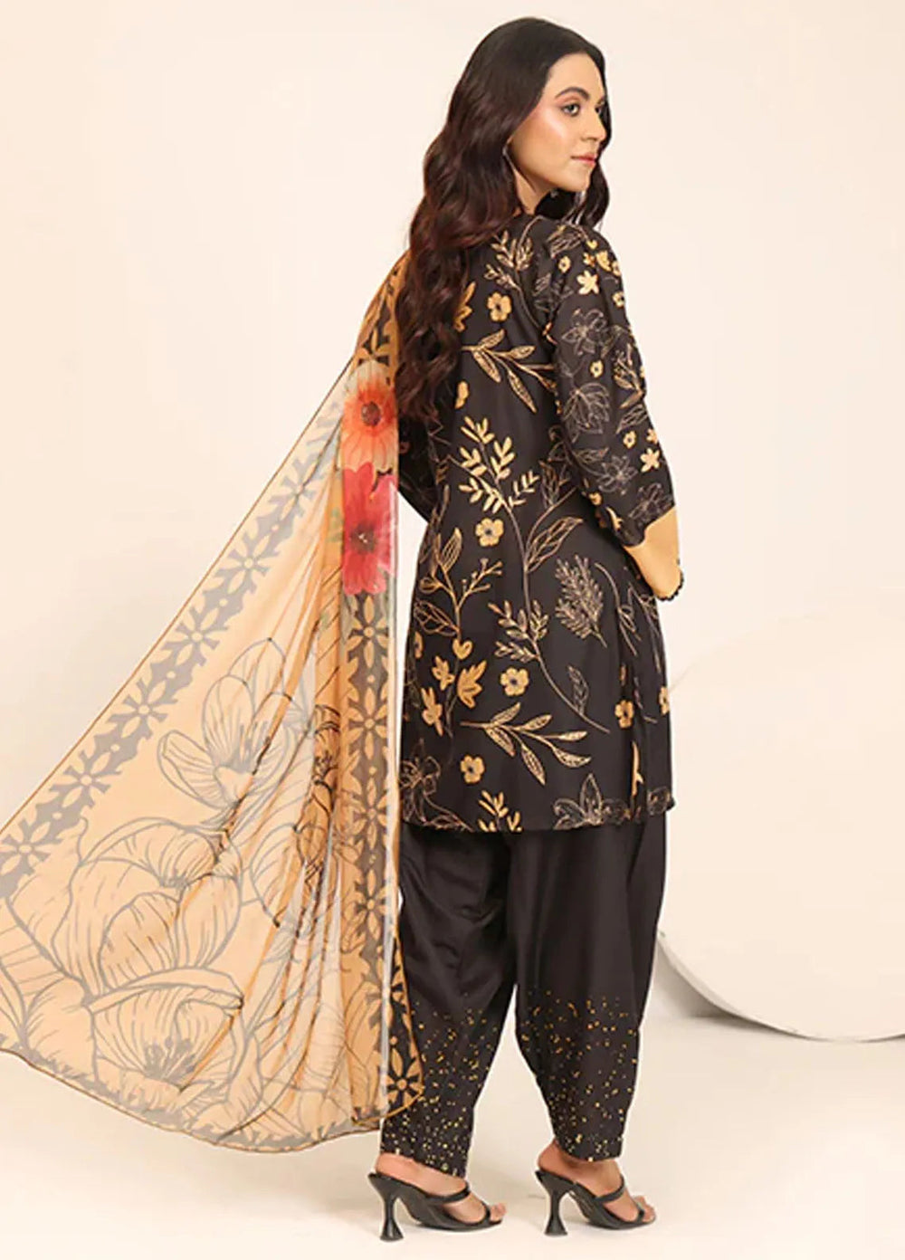 Floret by Nazmina Pret Printed Lawn 3 Piece Suit LD-18 Whispering Willow