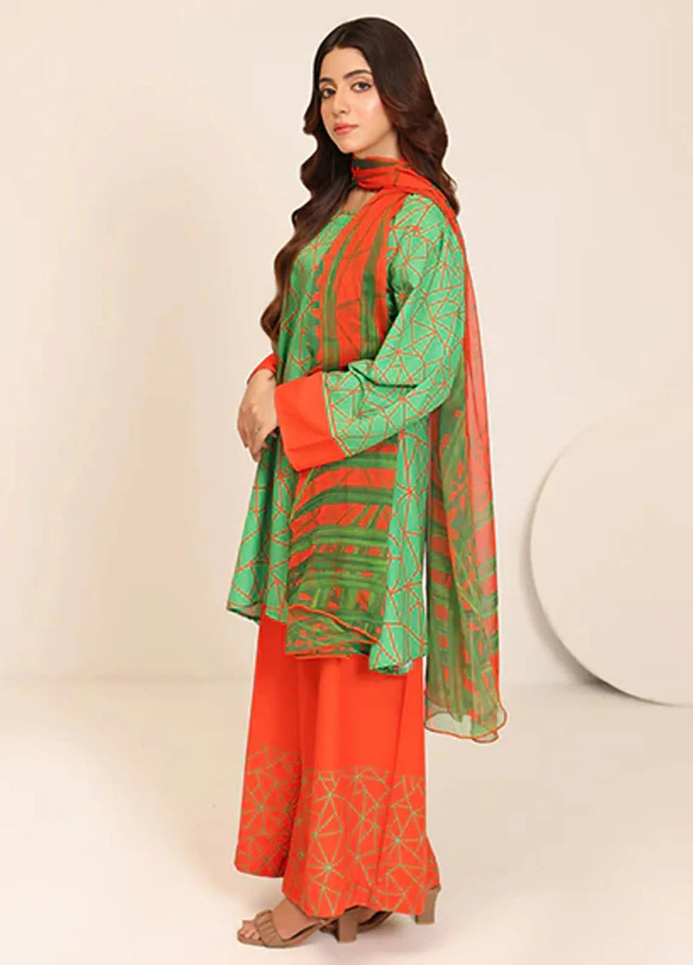Floret by Nazmina Pret Printed Lawn 3 Piece Suit LD-21 Dawn Serenade