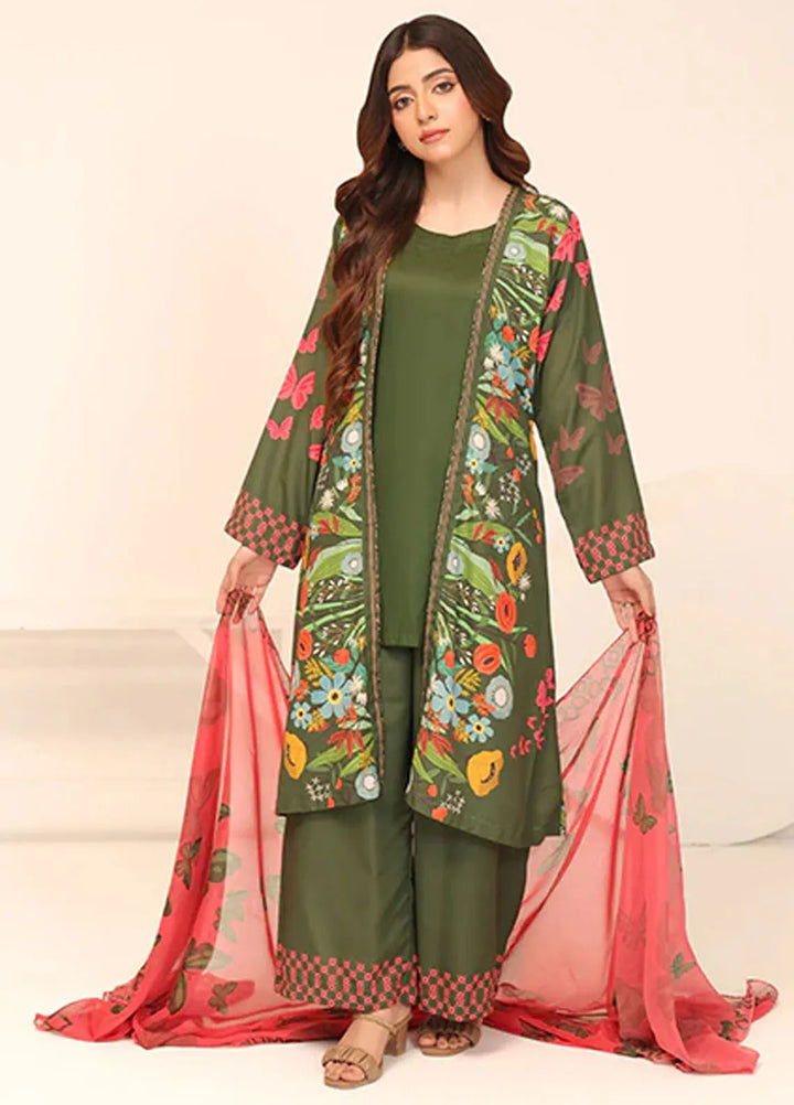 Floret by Nazmina Printed Lawn Suit Unstitched 3 Piece LD-16 Sapphire Whisper - Summer Collection