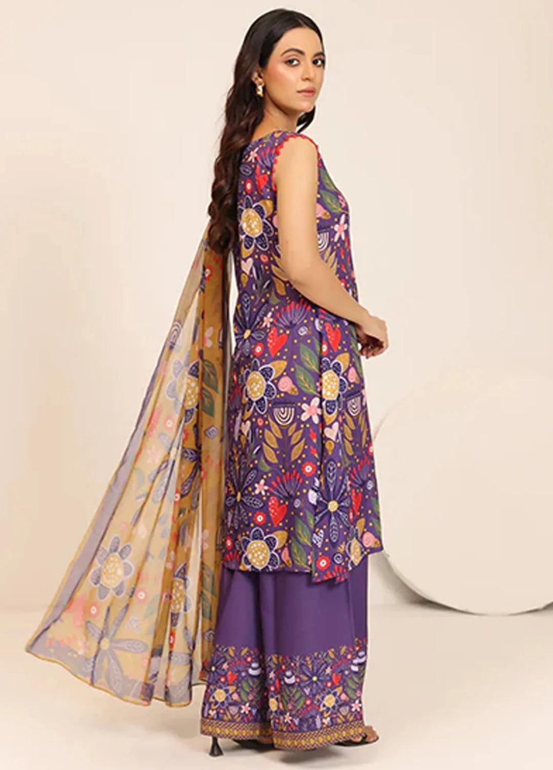 Floret by Nazmina Printed Lawn Suit Unstitched 3 Piece LD-20 Tropical Mirage - Summer Collection