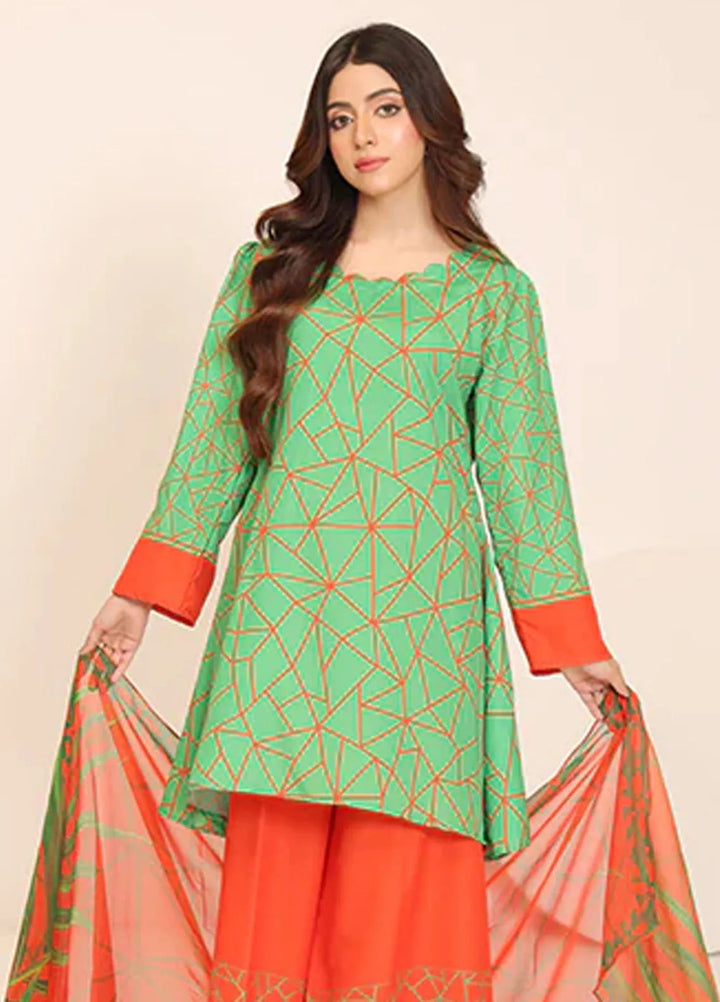 Floret by Nazmina Printed Lawn Suit Unstitched 3 Piece LD-21 Dawn Serenade - Summer Collection