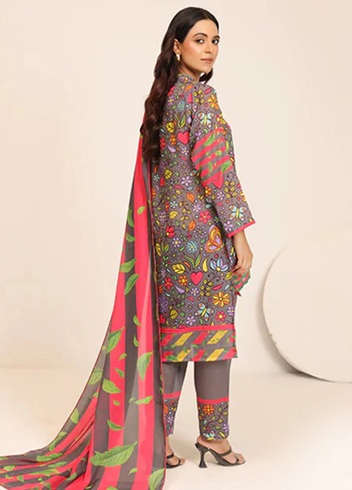 Floret by Nazmina Printed Lawn Suit Unstitched 3 Piece LD-22 Moonlit Petal - Summer Collection