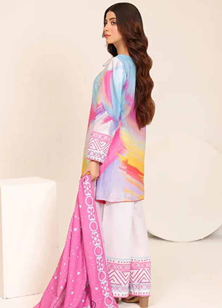 Floret by Nazmina Printed Lawn Suit Unstitched 3 Piece LD-23 Emerald Breeze - Summer Collection