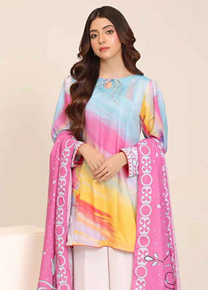 Floret by Nazmina Printed Lawn Suit Unstitched 3 Piece LD-23 Emerald Breeze - Summer Collection