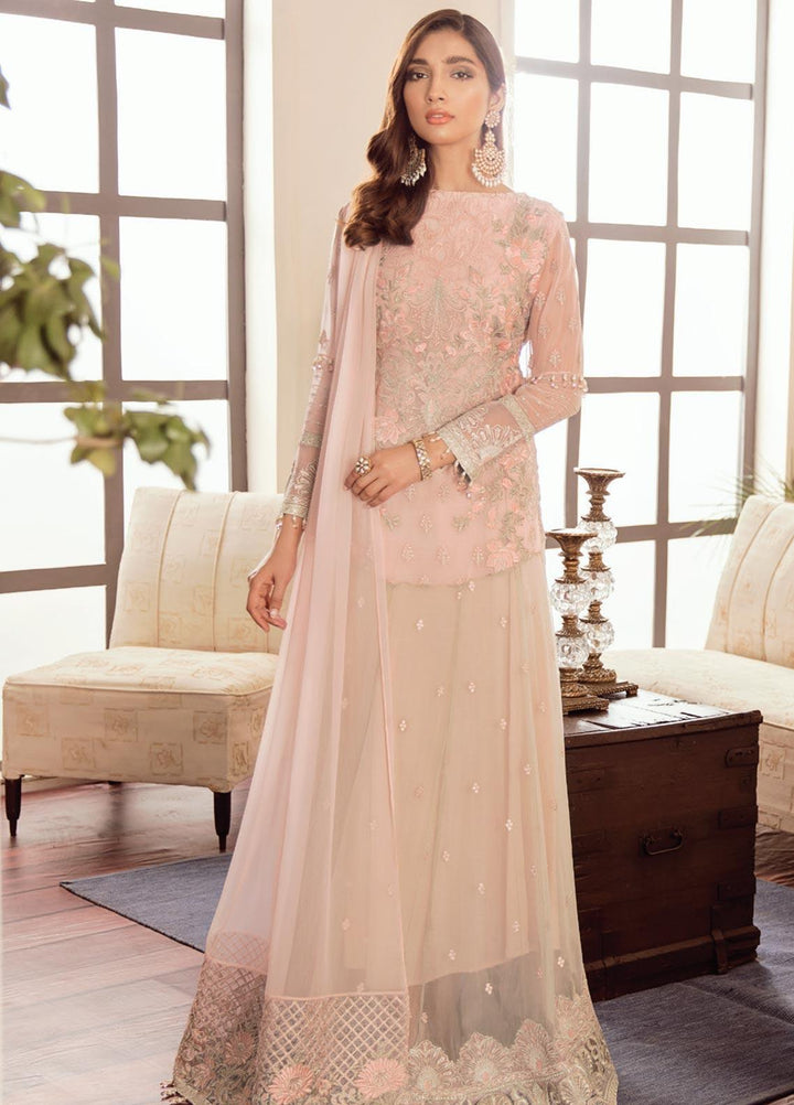 Flossie Embroidered Chiffon Suits Unstitched 3 Piece CHIC - Luxury Collection