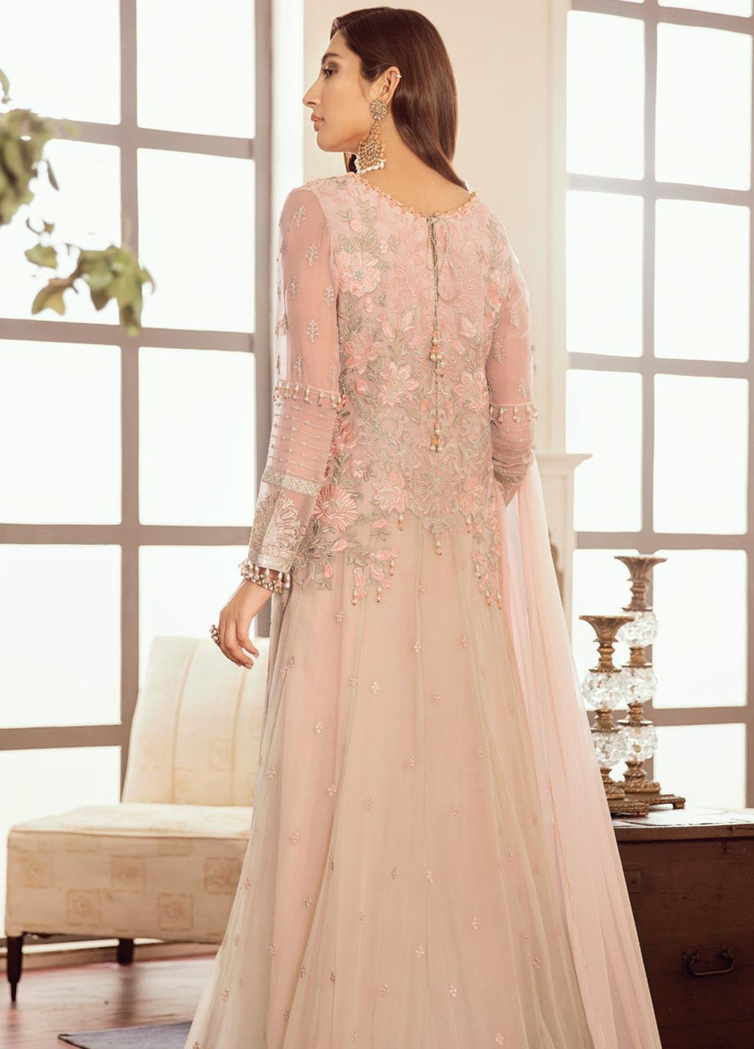 Flossie Embroidered Chiffon Suits Unstitched 3 Piece CHIC - Luxury Collection