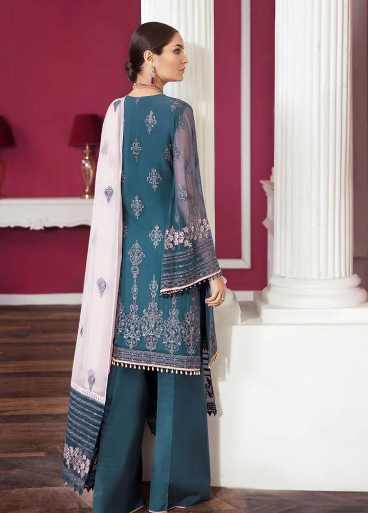 Flossie Embroidered Chiffon Suits Unstitched 3 Piece AQUARIUS - Luxury Collection