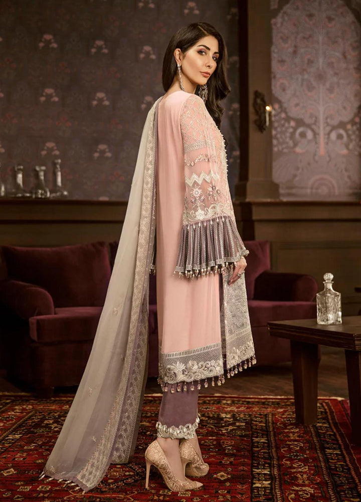 Flossie Embroidered Chiffon Suits Unstitched 3 Piece MESMIRISING - Luxury Collection