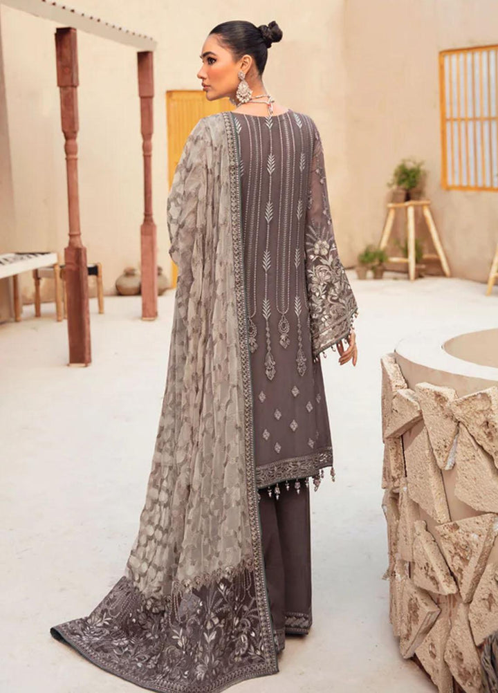 Flossie Embroidered Chiffon Suits Unstitched 3 Piece SPHINX - Luxury Collection