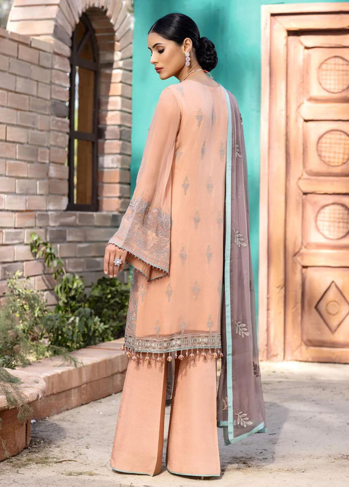 Flossie Embroidered Chiffon Suits Unstitched 3 Piece K-1104 Alesan - Luxury Collection