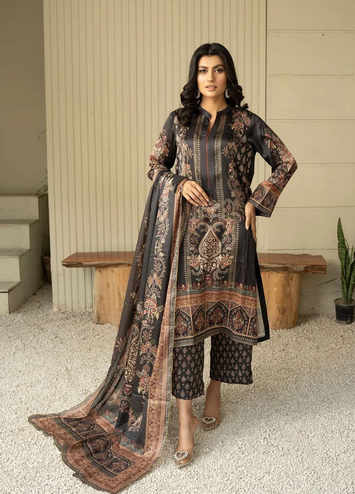 Fluer Prints by Ziara Printed Cambric Suits Unstitched 3 Piece ZI25FP Royal Orchid - Summer Collection