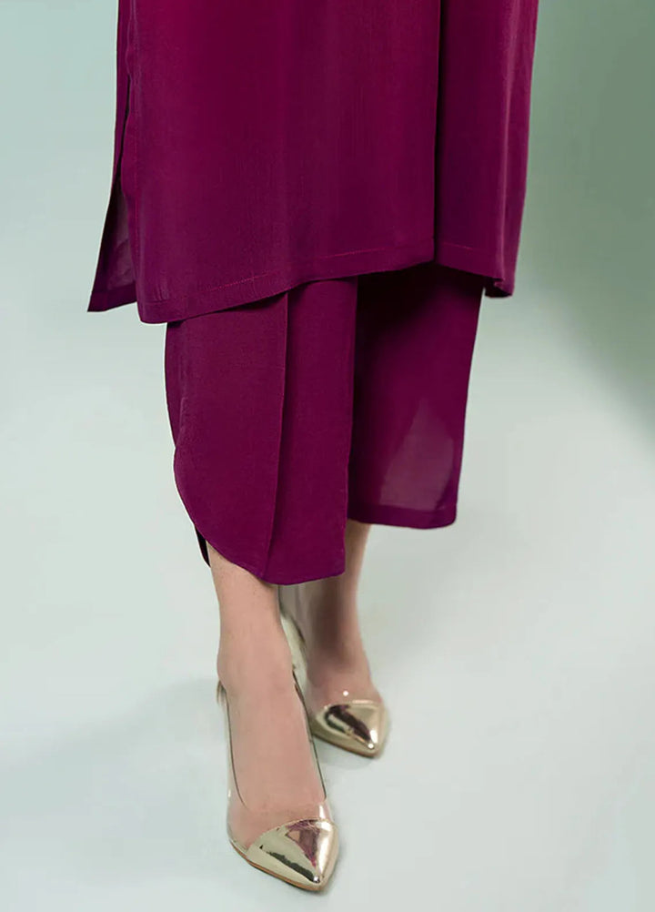 Fozia Khalid Pret Casual Silk 2 Piece Gradient