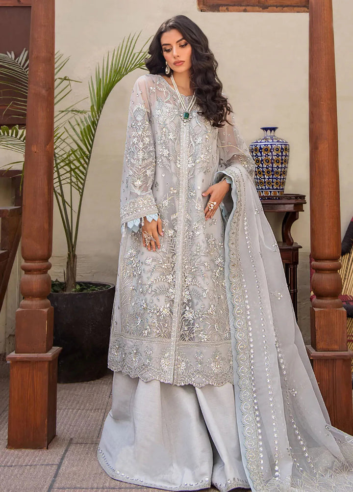 Fozia Khalid Pret Embroidered Net 3 Piece Suit Elora