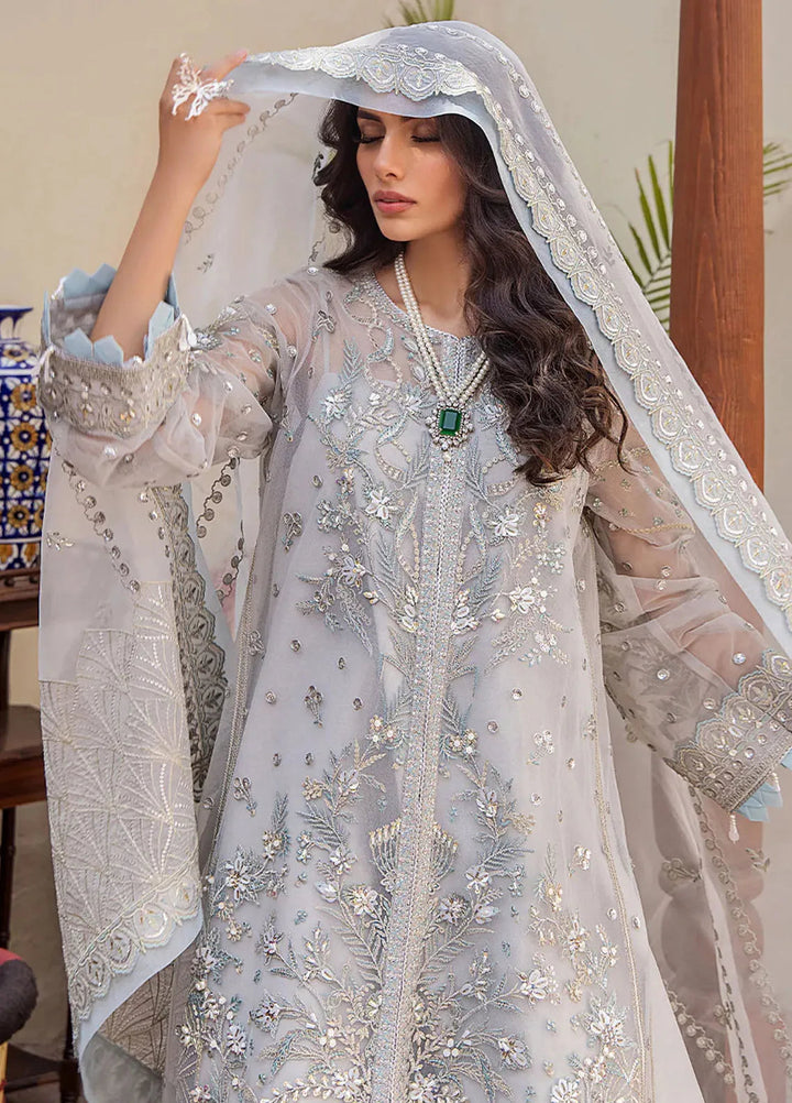 Fozia Khalid Pret Embroidered Net 3 Piece Suit Elora