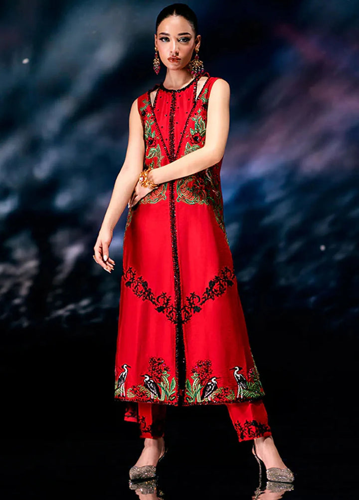 Fozia Khalid Pret Embroidered Organza 2 Piece Suit Fiore