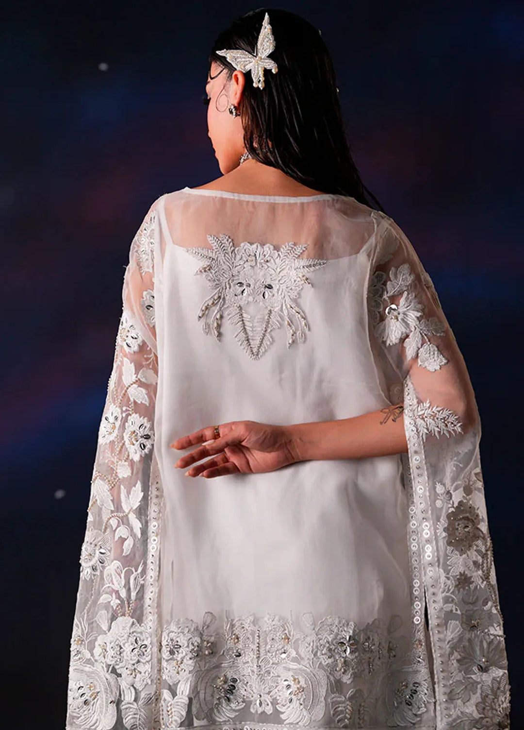 Fozia Khalid Pret Embroidered Organza 2 Piece Suit Salene