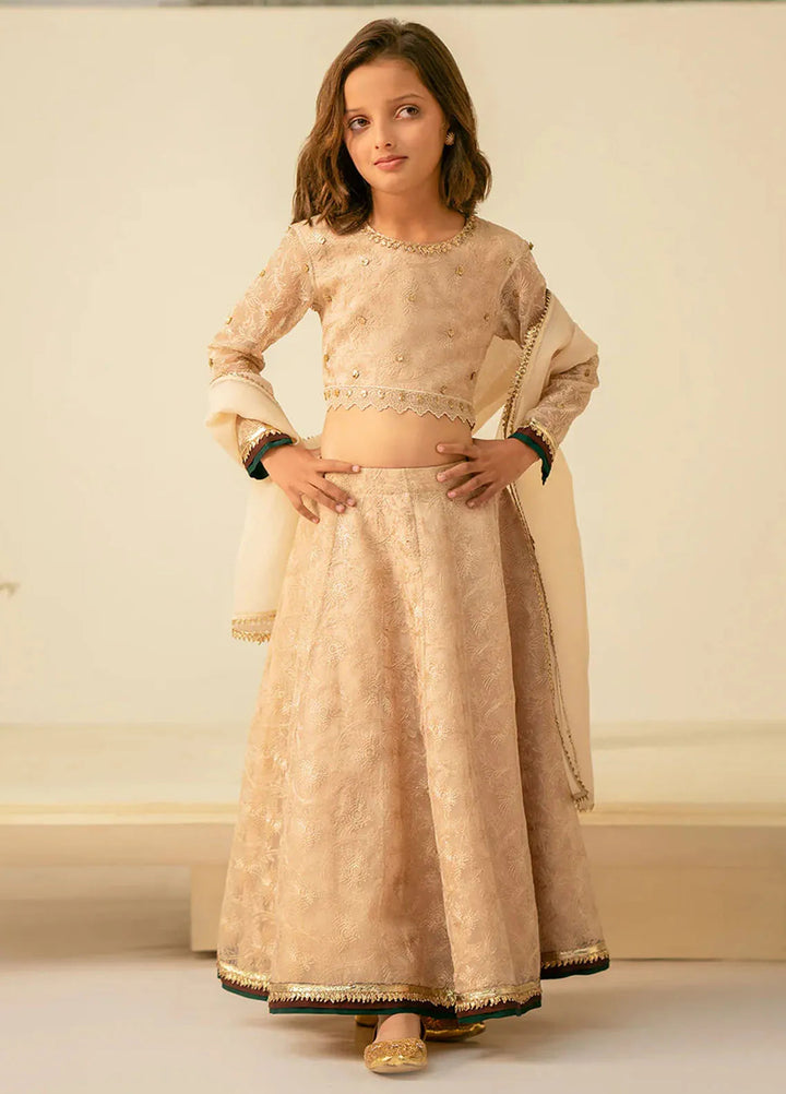 Fozia Khalid Pret Embroidered Organza 3 Piece Suit For Girls Dilara