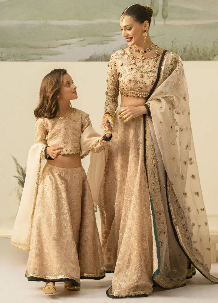 Fozia Khalid Pret Embroidered Organza 3 Piece Suit For Girls Dilara