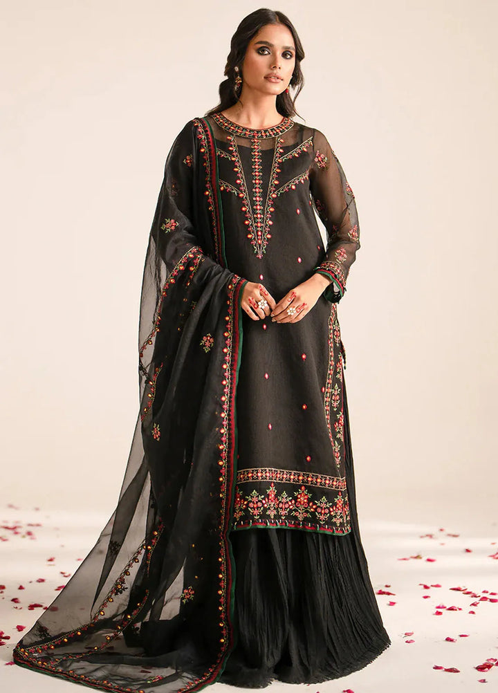 Fozia Khalid Pret Embroidered Organza 3 Piece Suit Zeba