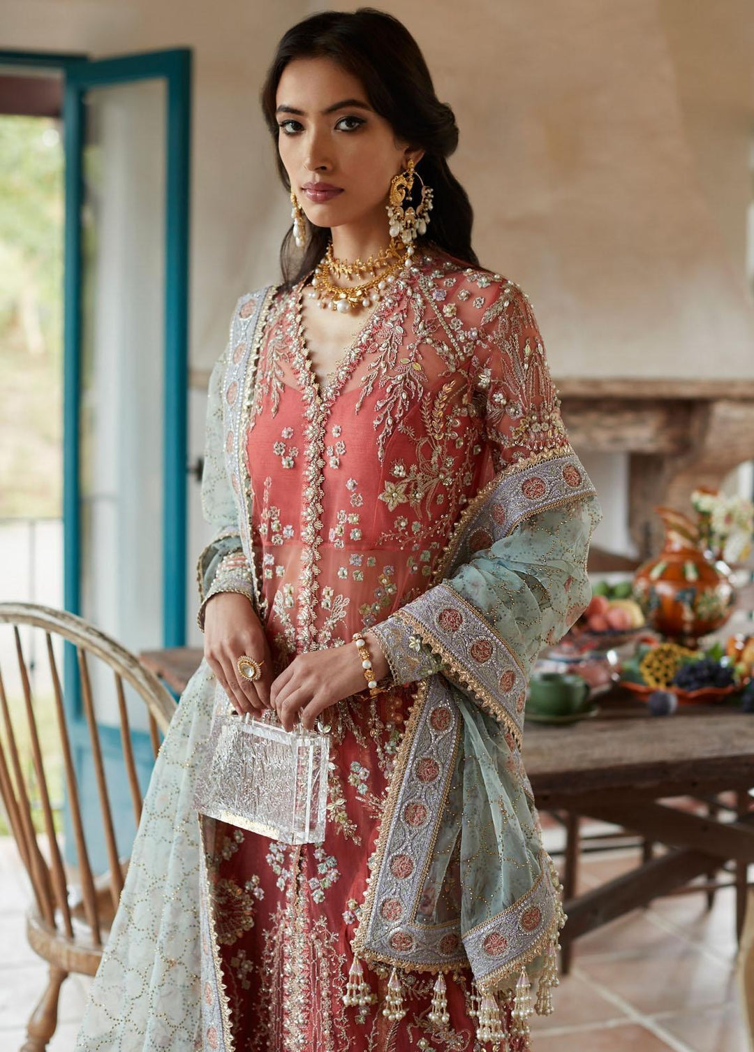 Freeshia by Suffuse Embroidered Net Suits Unstitched 4 Piece FRS22-WD2 Amaani - Wedding Collection