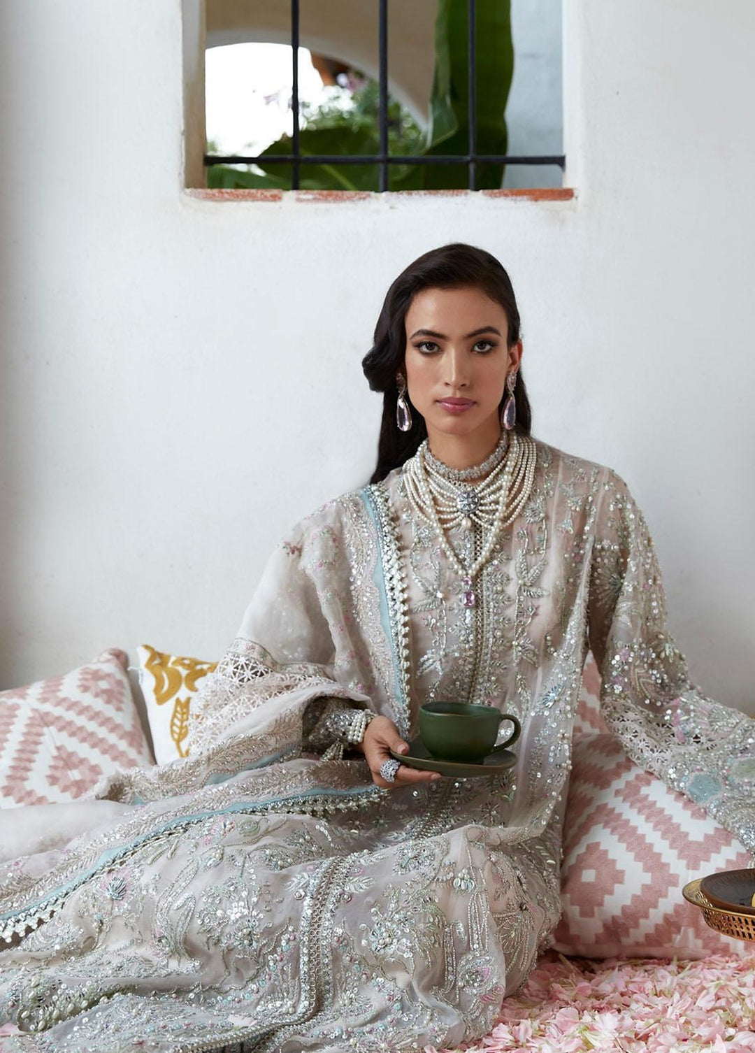 Freeshia by Suffuse Embroidered Organza Suits Unstitched 4 Piece FRS22-WD2 Ava - Wedding Collection