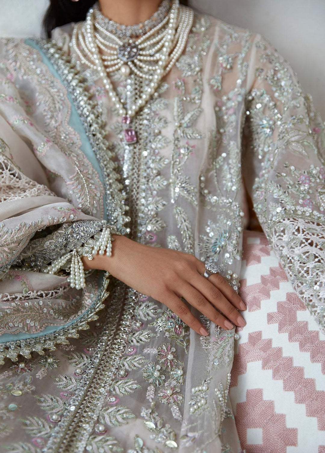 Freeshia by Suffuse Embroidered Organza Suits Unstitched 4 Piece FRS22-WD2 Ava - Wedding Collection