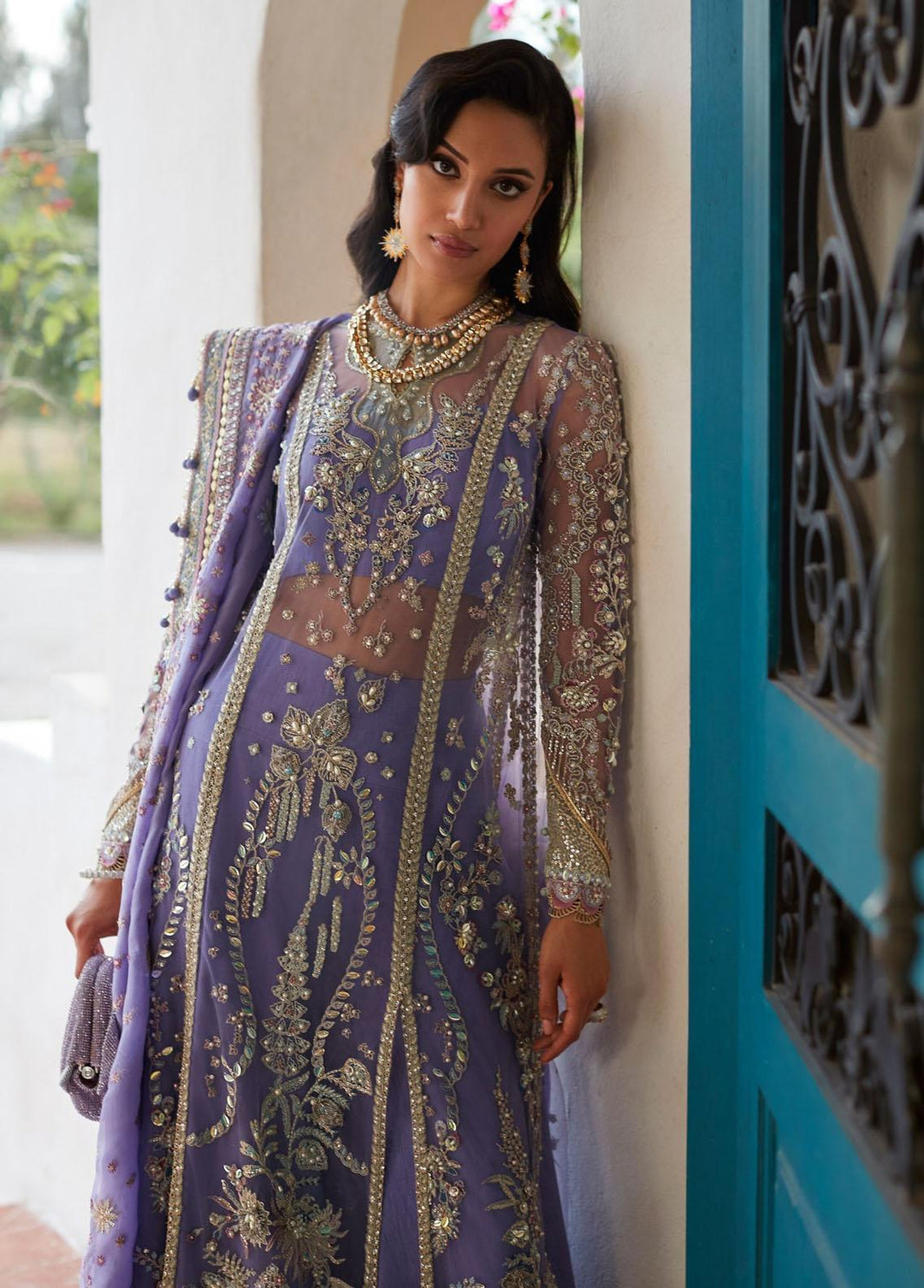 Freeshia by Suffuse Embroidered Net Suits Unstitched 4 Piece FRS22-WD2 Jahan - Wedding Collection