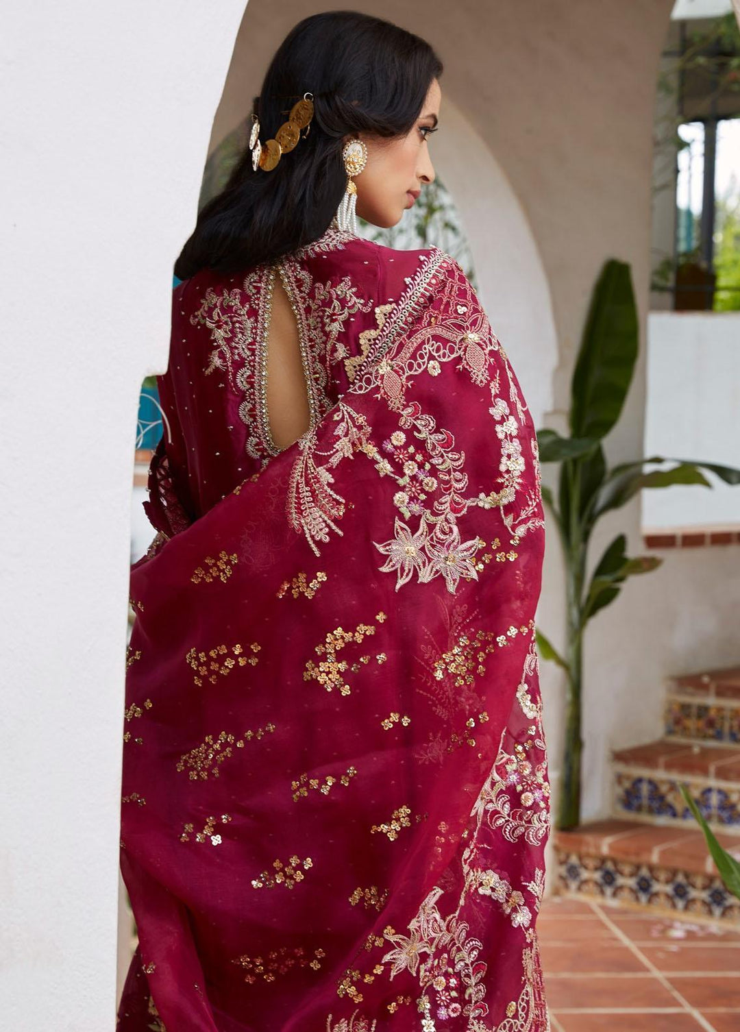 Freeshia by Suffuse Embroidered Silk Suits Unstitched 3 Piece FRS22-WD2 Zaib - Wedding Collection