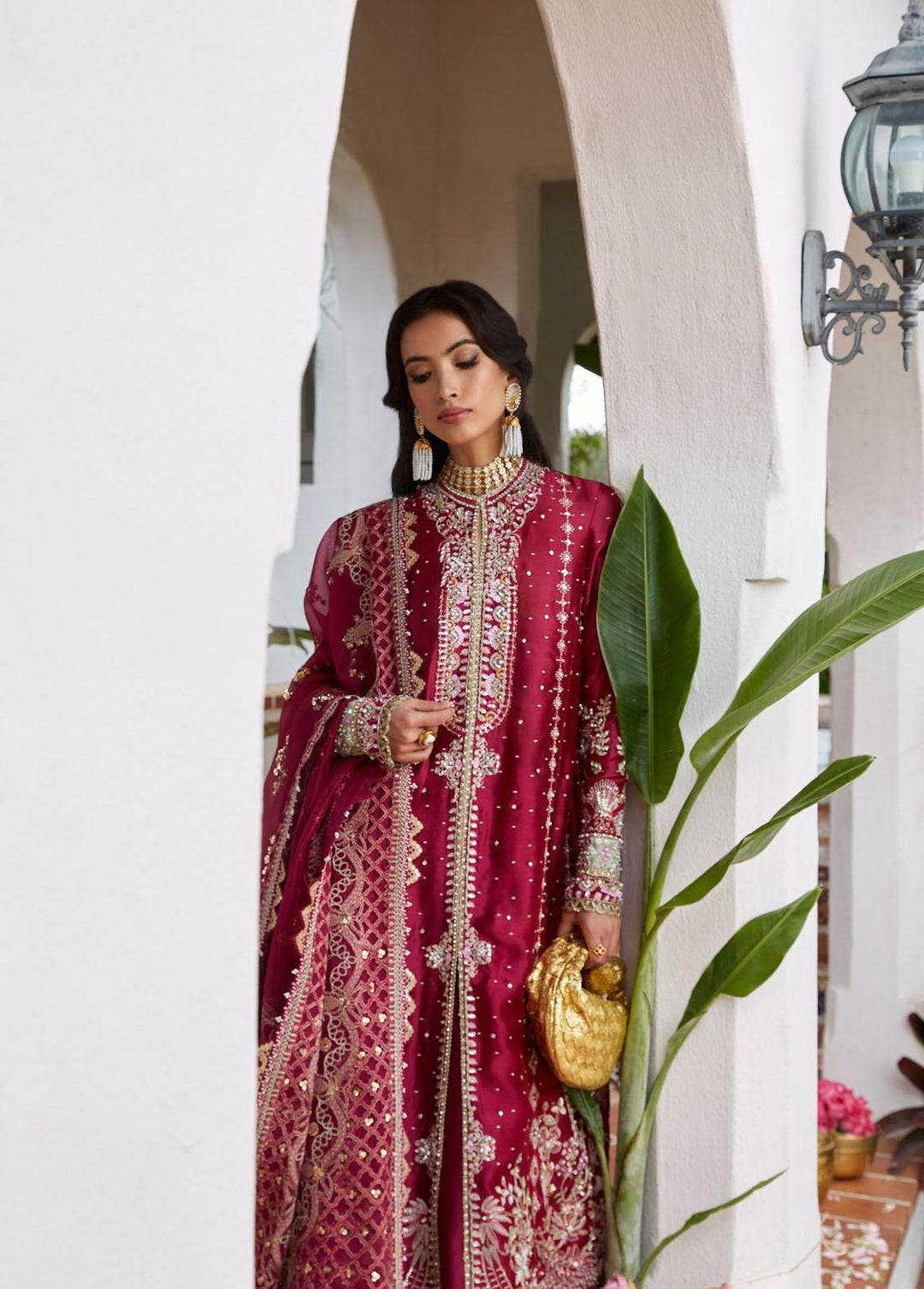 Freeshia by Suffuse Embroidered Silk Suits Unstitched 3 Piece FRS22-WD2 Zaib - Wedding Collection