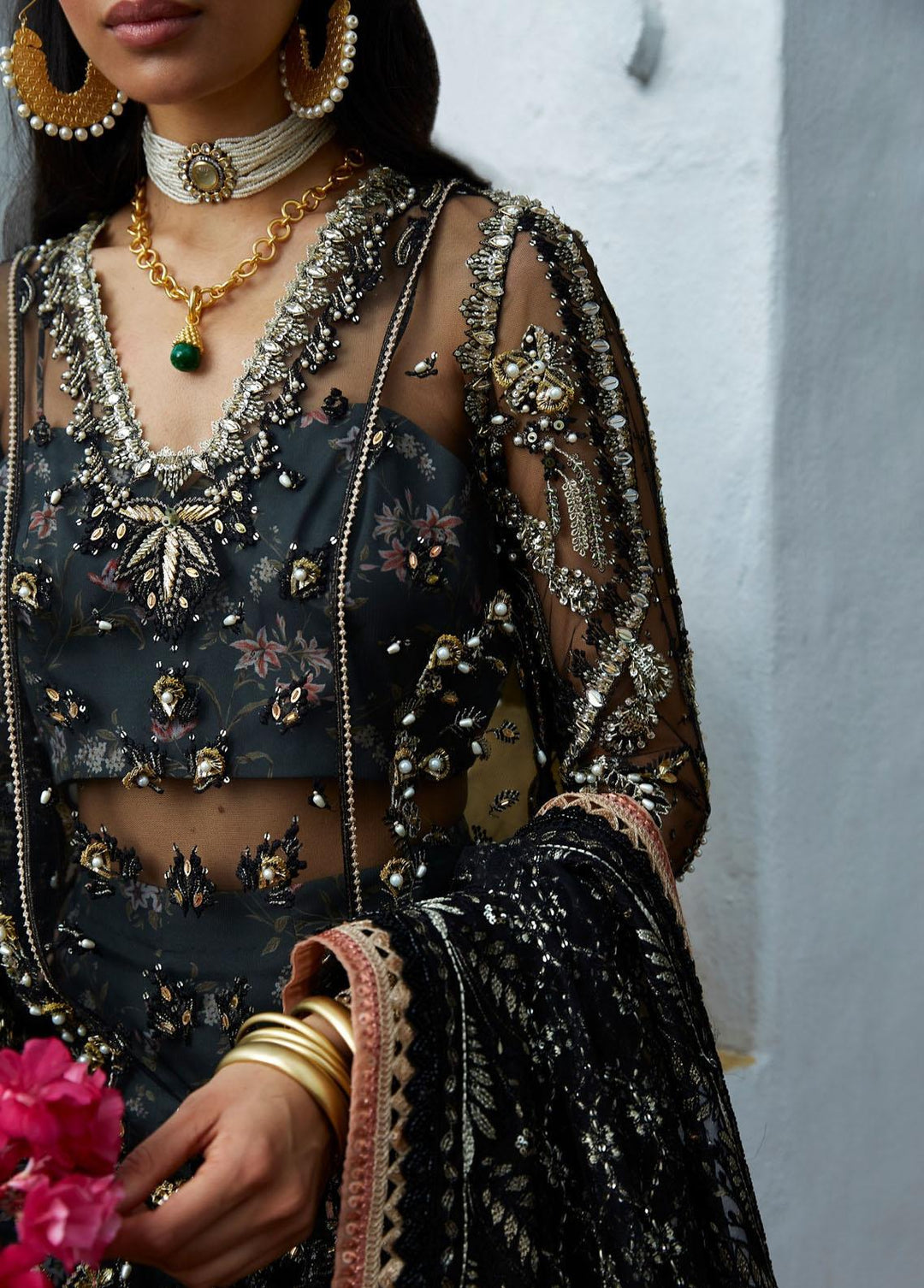 Freeshia by Suffuse Embroidered Net Suits Unstitched 4 Piece FRS22-WD2 Zohreh - Wedding Collection