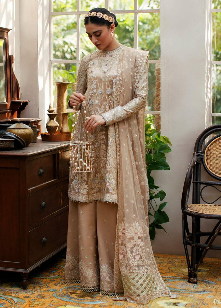 Freeshia by Suffuse Sana Yasir Embroidered Tissue Suits Unstitched 3 Piece FRS22WD Inara - Wedding Collection