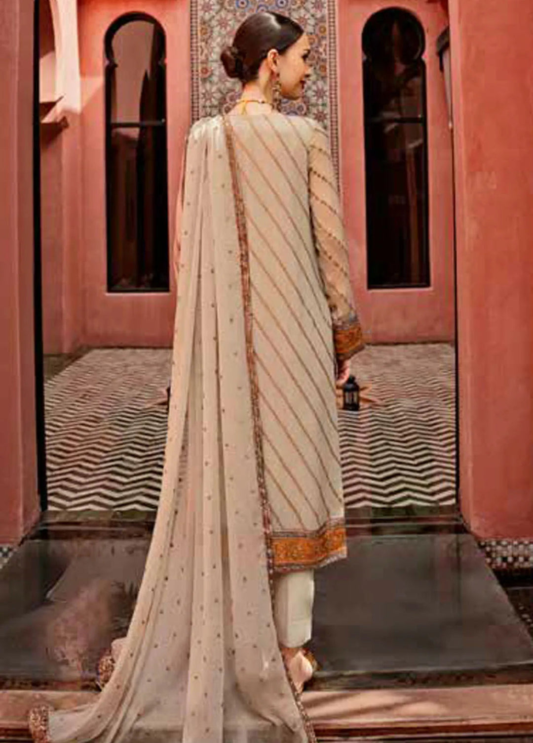 Freesia Luxury Formals Embroidered Chiffon Suit Unstitched 3 Piece FRE24L Catalina FW23511 - Formals Collection