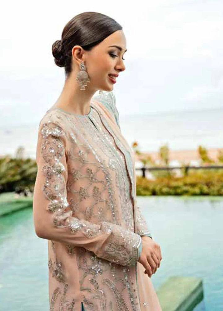 Freesia Luxury Formals Embroidered Chiffon Suit Unstitched 3 Piece FRE24L Olivia FW23519 - Formals Collection